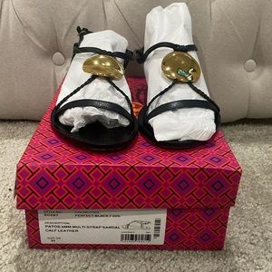 Tory Burch black Patos sandals sz 11
